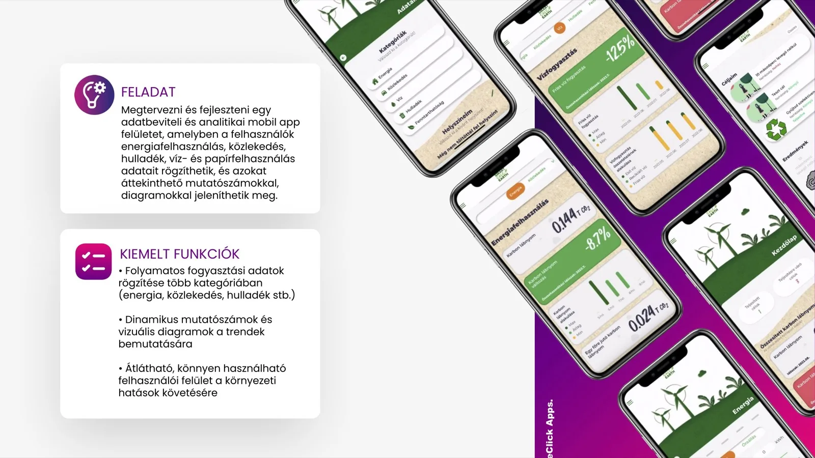 eClick × xMatrix mobil app referencia