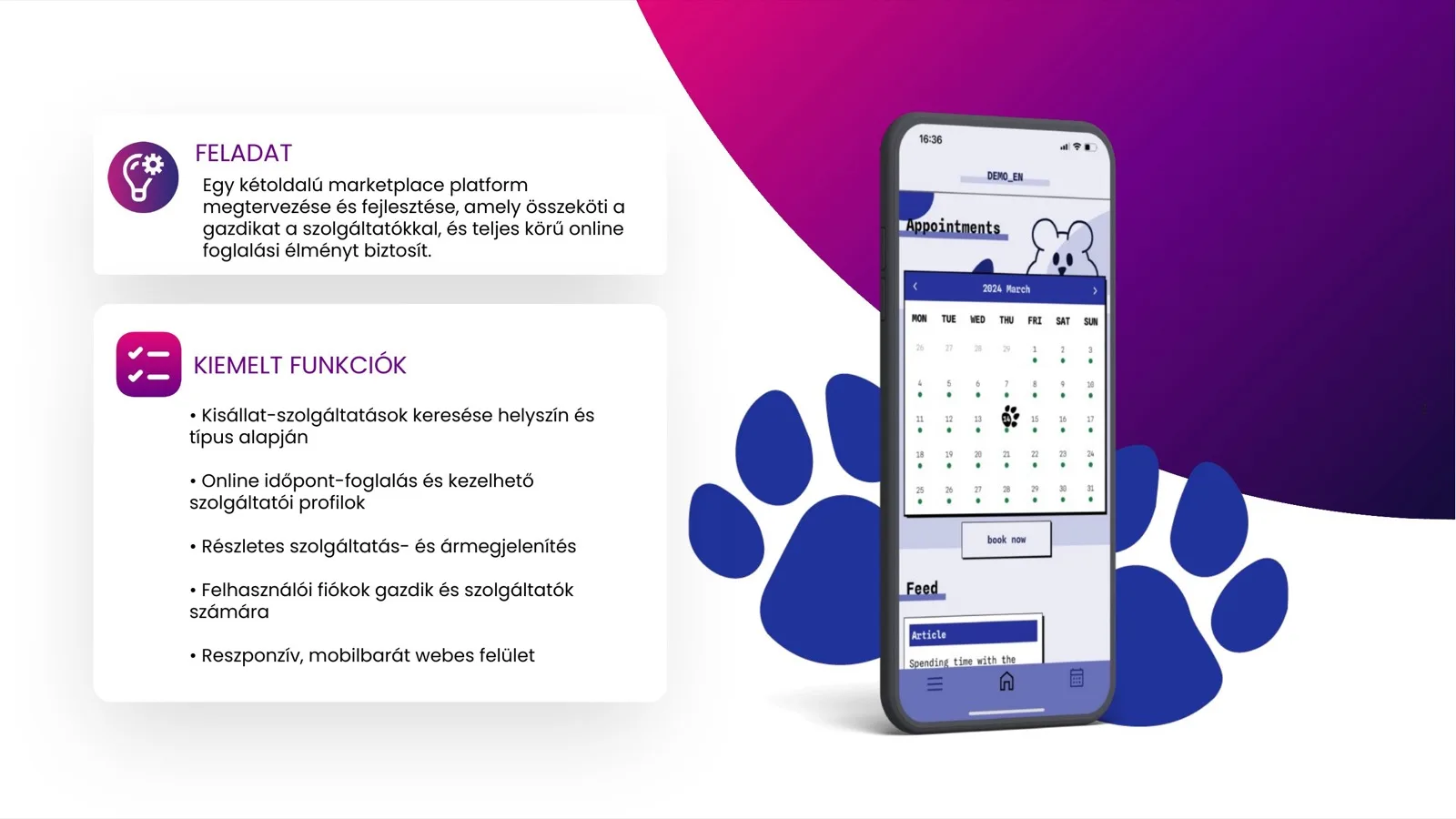 eClick × xMatrix mobil app referencia