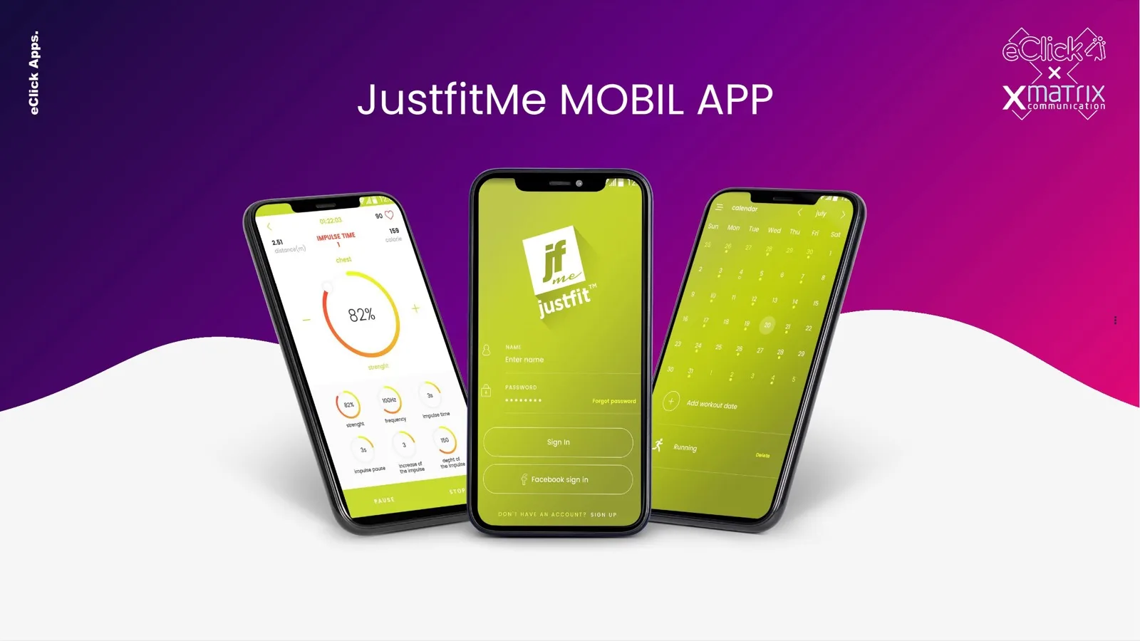 eClick × xMatrix mobil app referencia
