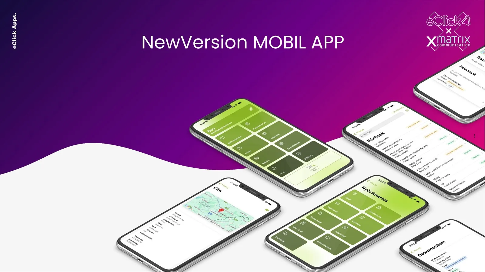 eClick × xMatrix mobil app referencia