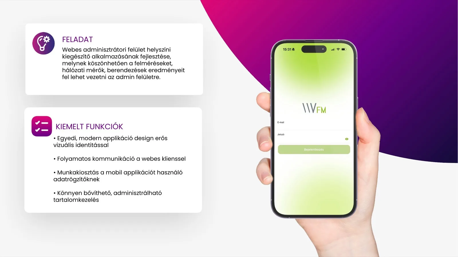 eClick × xMatrix mobil app referencia
