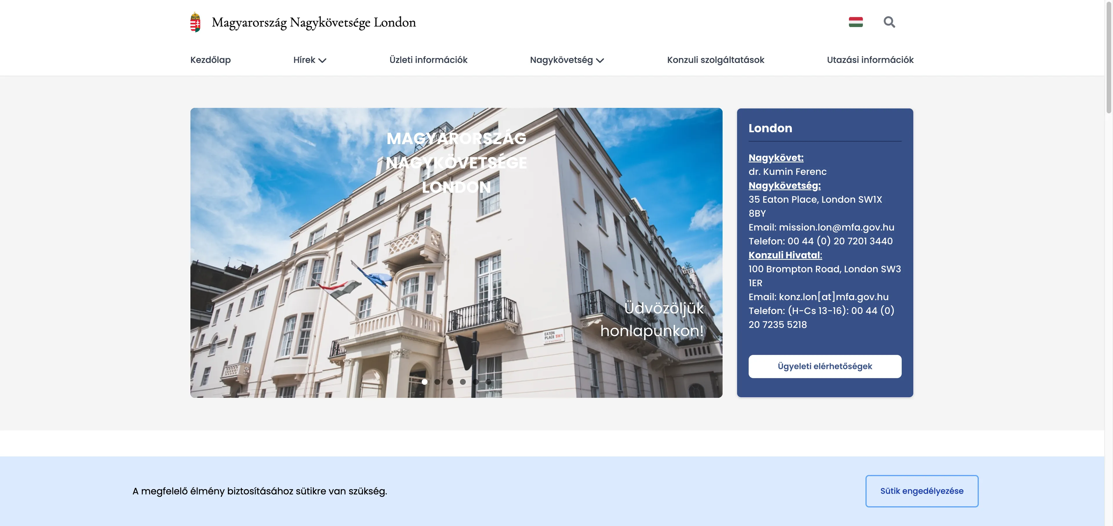 Magyarország Nagykövetsége London