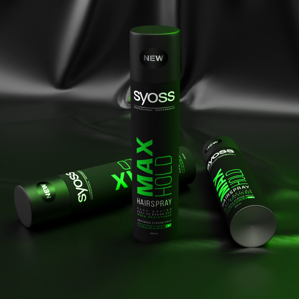 Syoss max hold - 3d tervezés