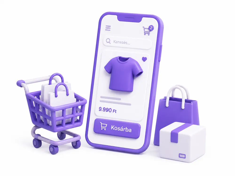B2C webshop fejlesztés egyedi designnal és gyors checkouttal — eClick  eClick Apps