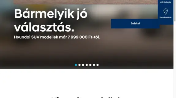 Hyundai Magyarország hivatalos weboldal — egyedi WordPress fejlesztés