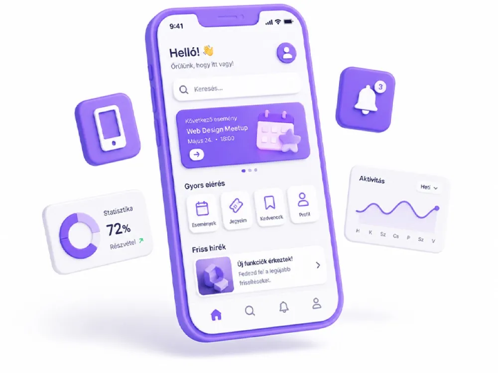 Mobil app fejlesztés iOS és Android natívan és cross-platform — eClick